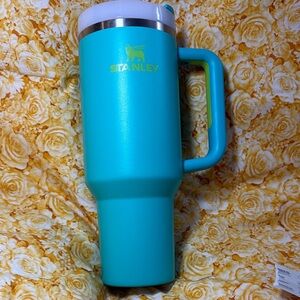 Stanley Aqua Travel Mug with Handle - TROPICAL TEAL 40 oz